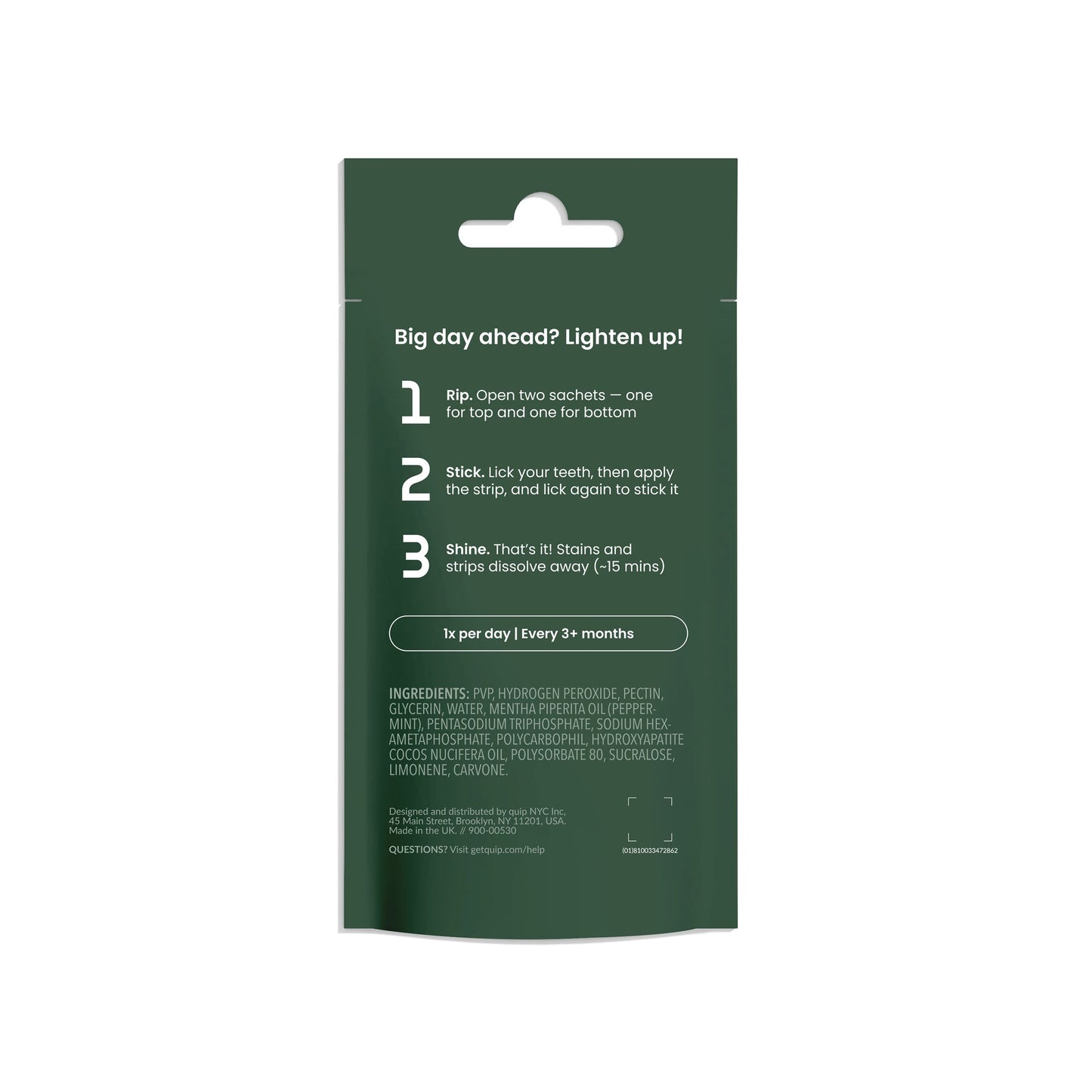 Rapid Dissolvable Whitening Strips