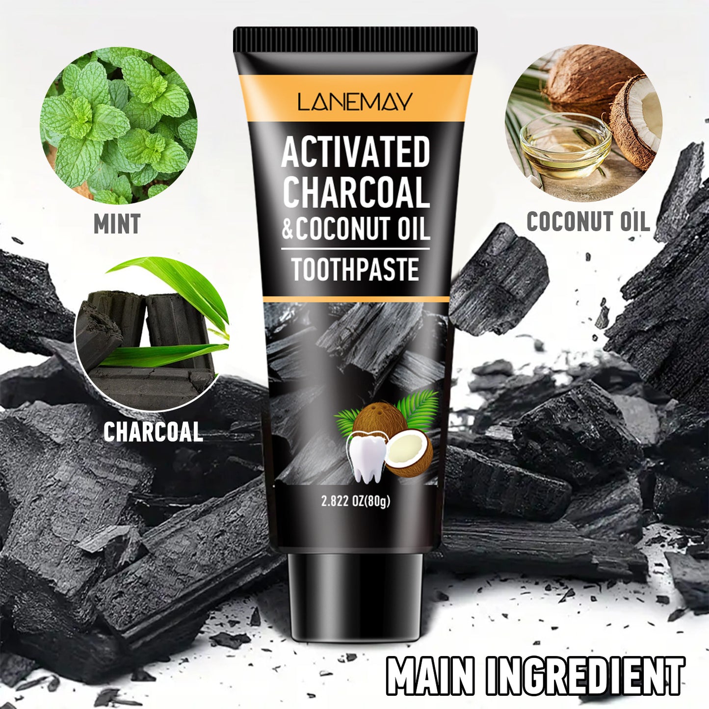Bamboo Charcoal Coconut Toothpaste