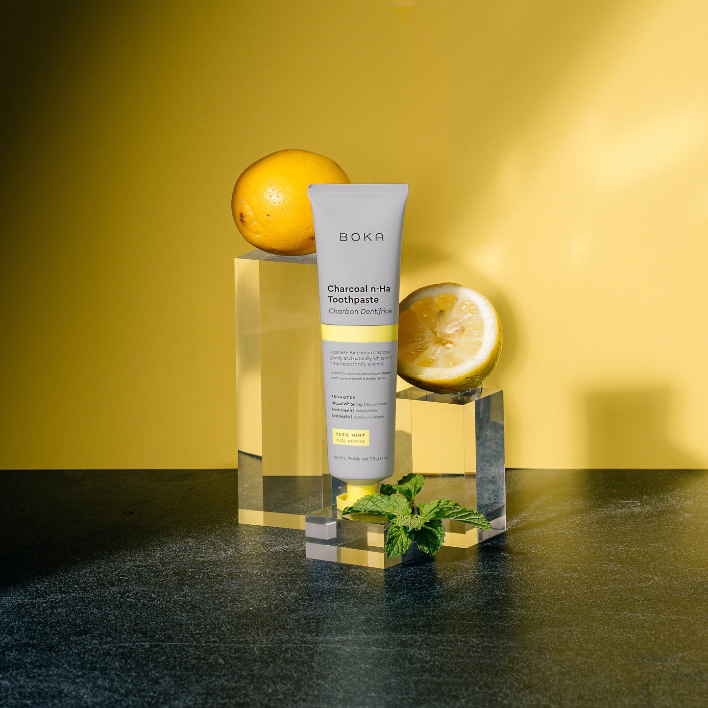Charcoal Yuzu Mint n-Ha Toothpaste 3-pack