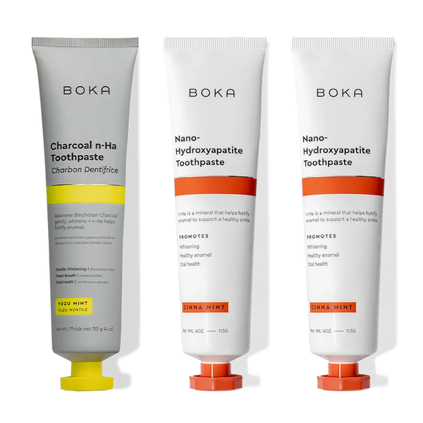 Charcoal Yuzu Mint n-Ha Toothpaste 3-pack