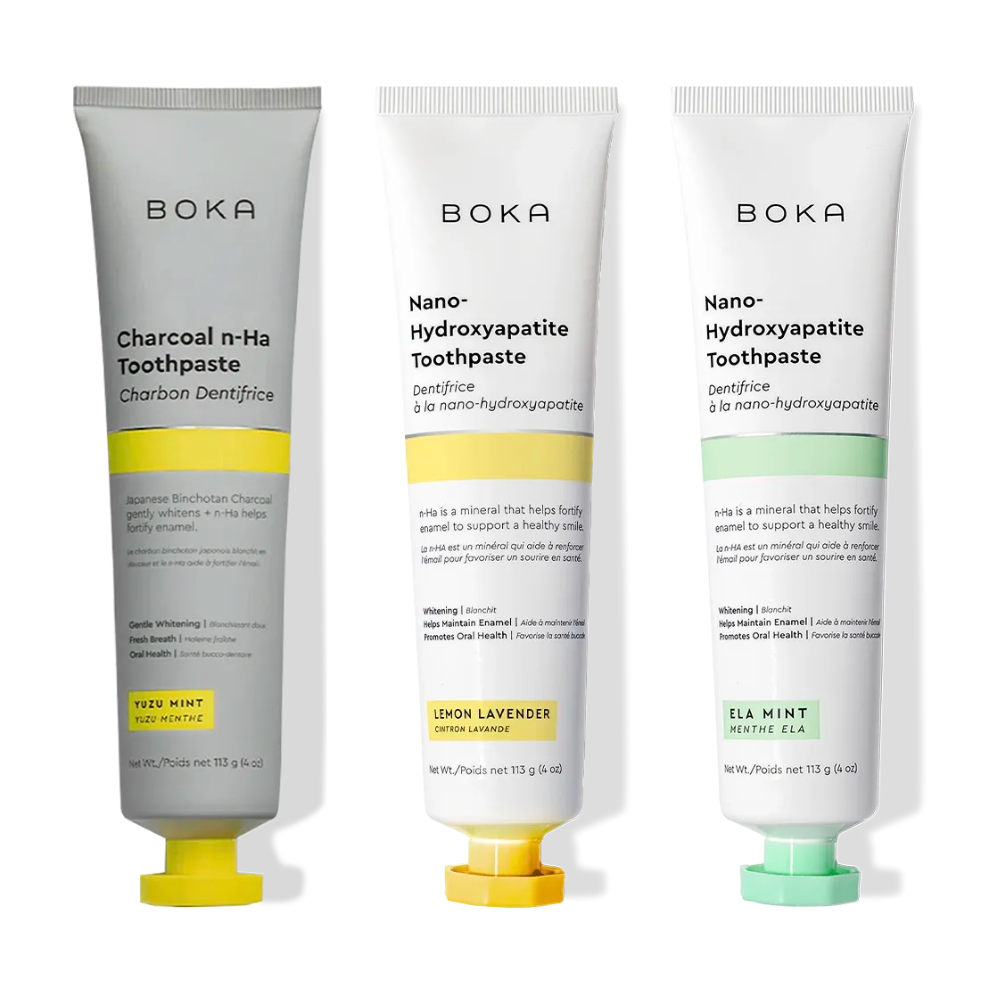 Charcoal Yuzu Mint n-Ha Toothpaste 3-pack