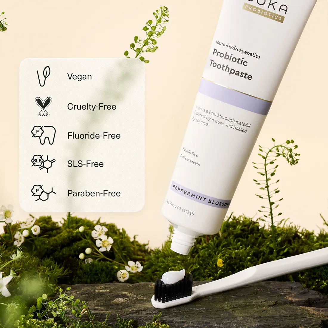 Peppermint Blossom Probiotic n-Ha Toothpaste