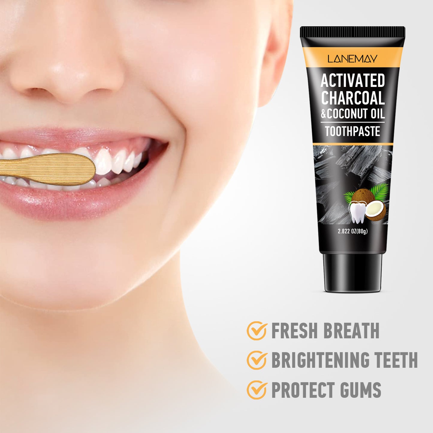 Bamboo Charcoal Coconut Toothpaste