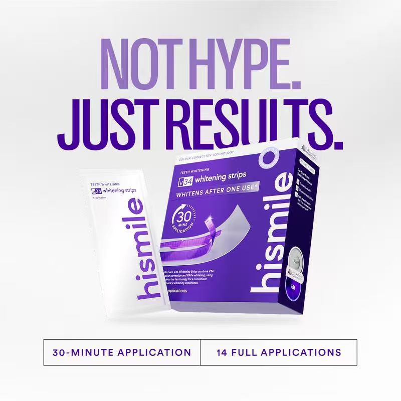 V34 Purple Teeth Whitening Strips