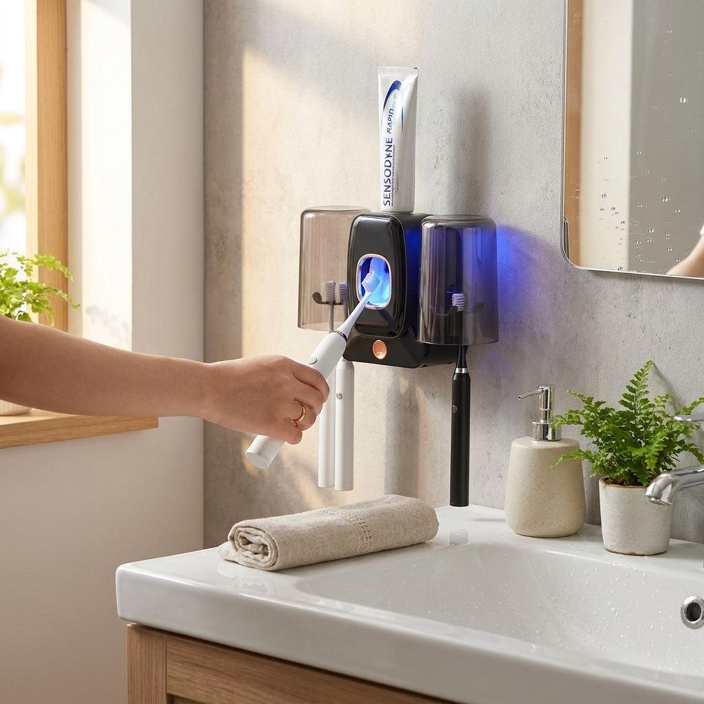 UV toothbrush sterilizer lifestyle