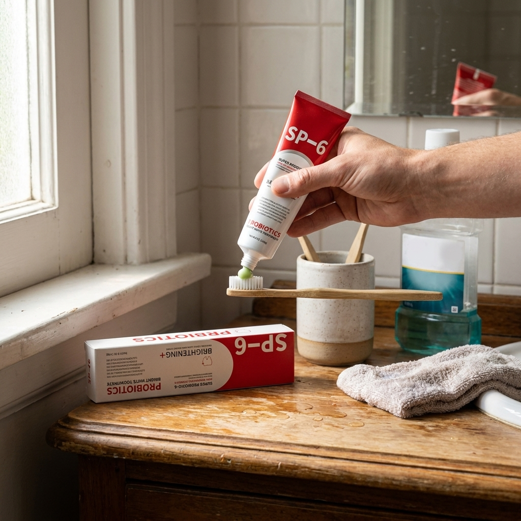 Toothpaste Probiotics Brightening lifestyle