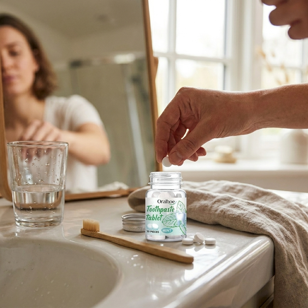 Solid Toothpaste Tablets lifestyle