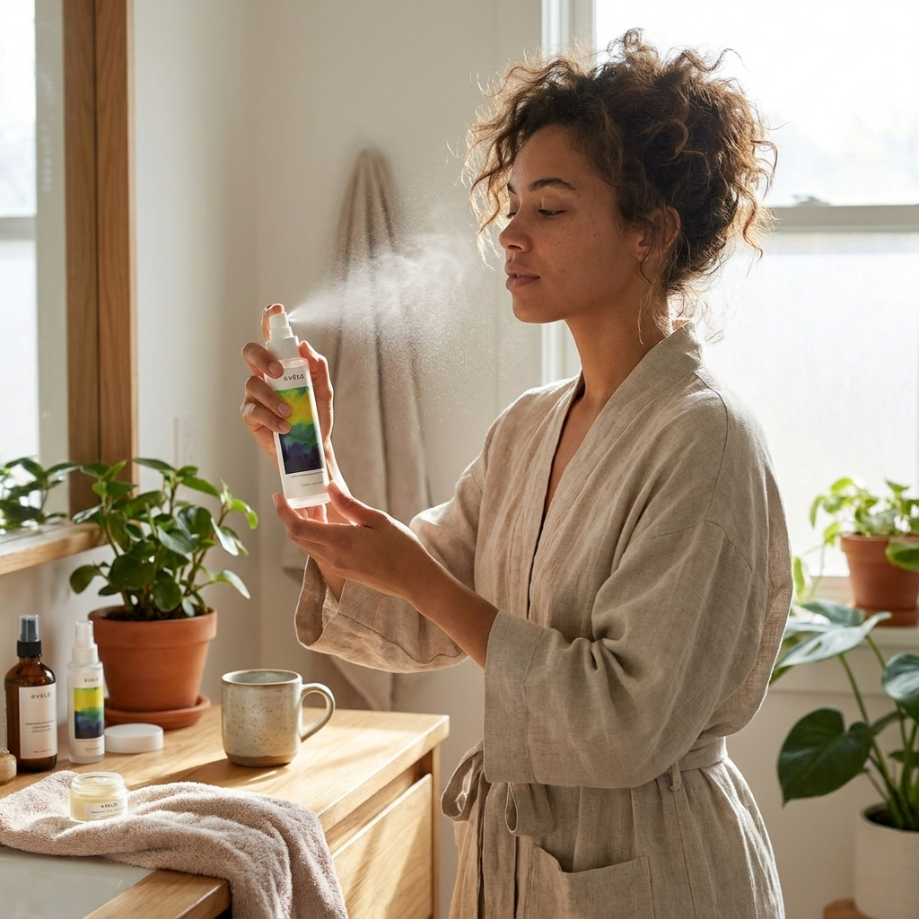 Microbiome Prebiotics Face Mist lifestyle