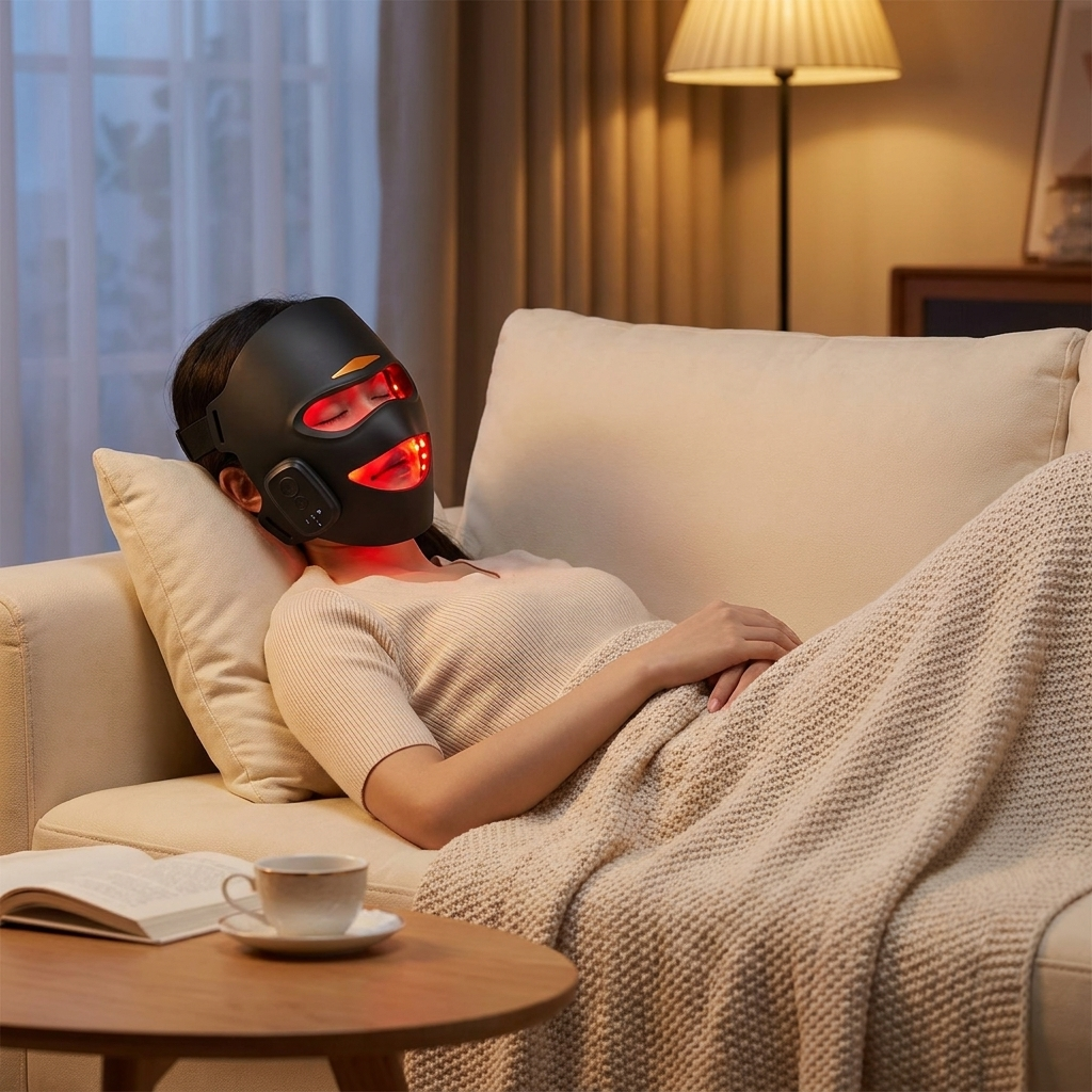 Home-use Red and Blue Light Mask Device lifestyle